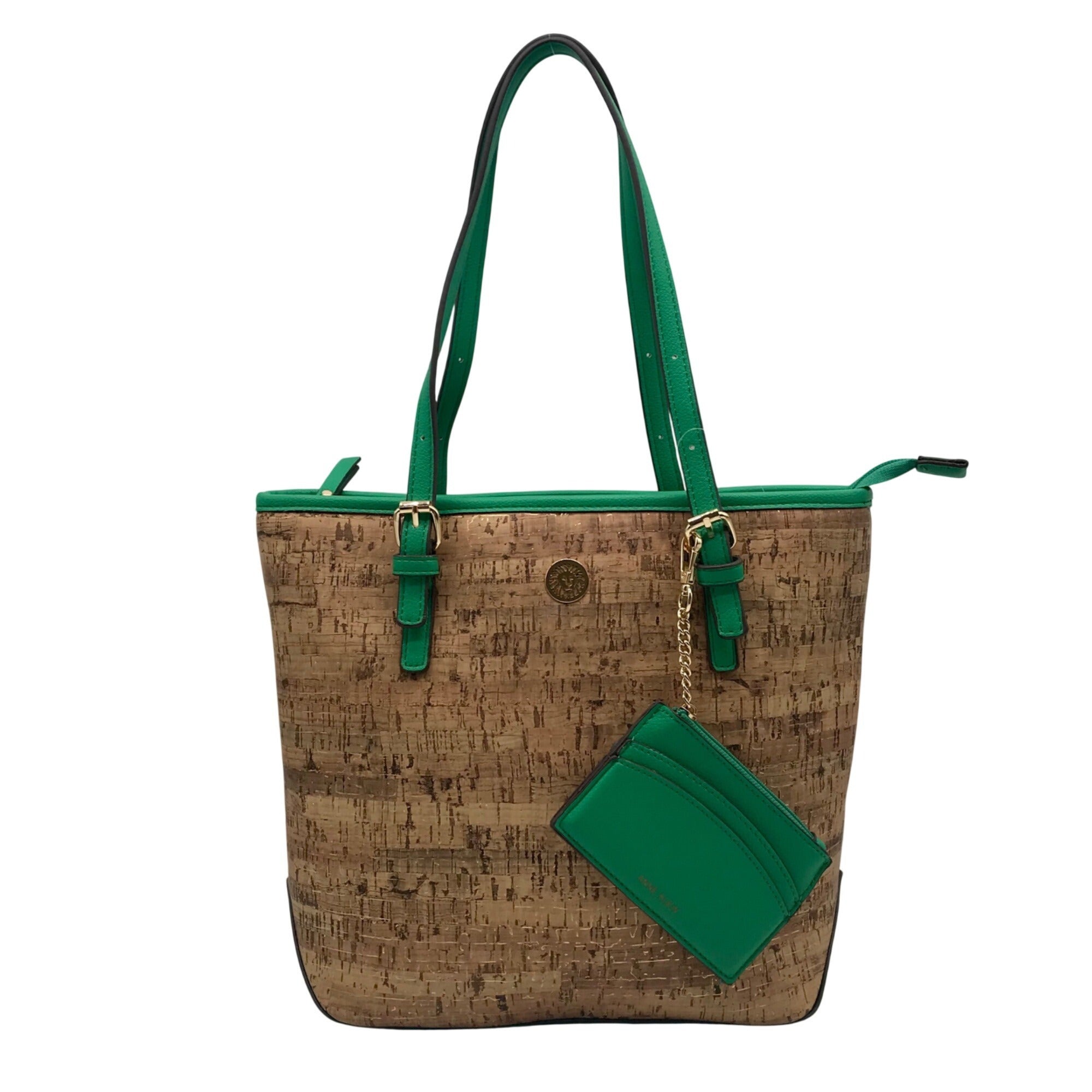 Anne Klein Tan Cork Tote Bag