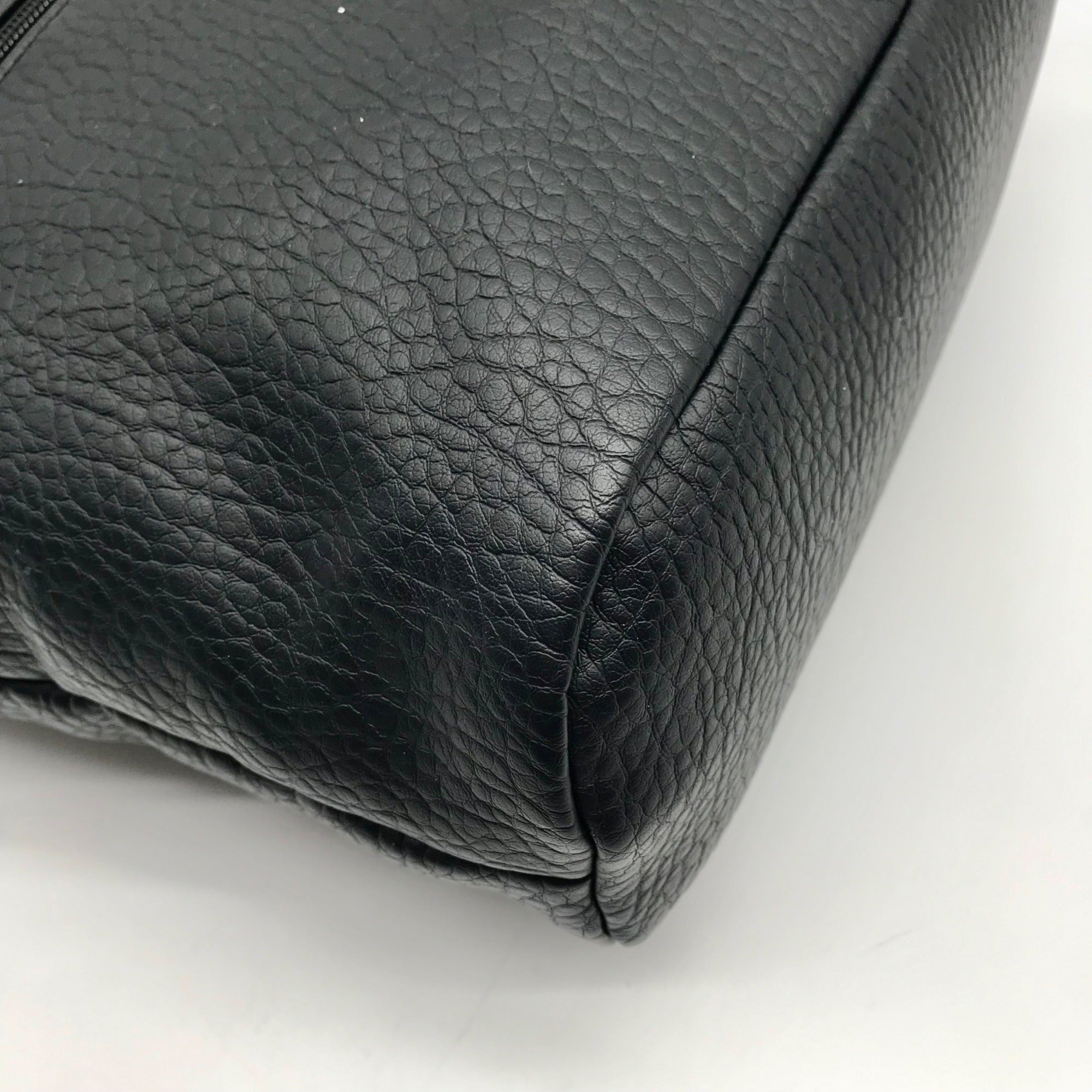 Giani Bernini Black Pebbled Tote Bag