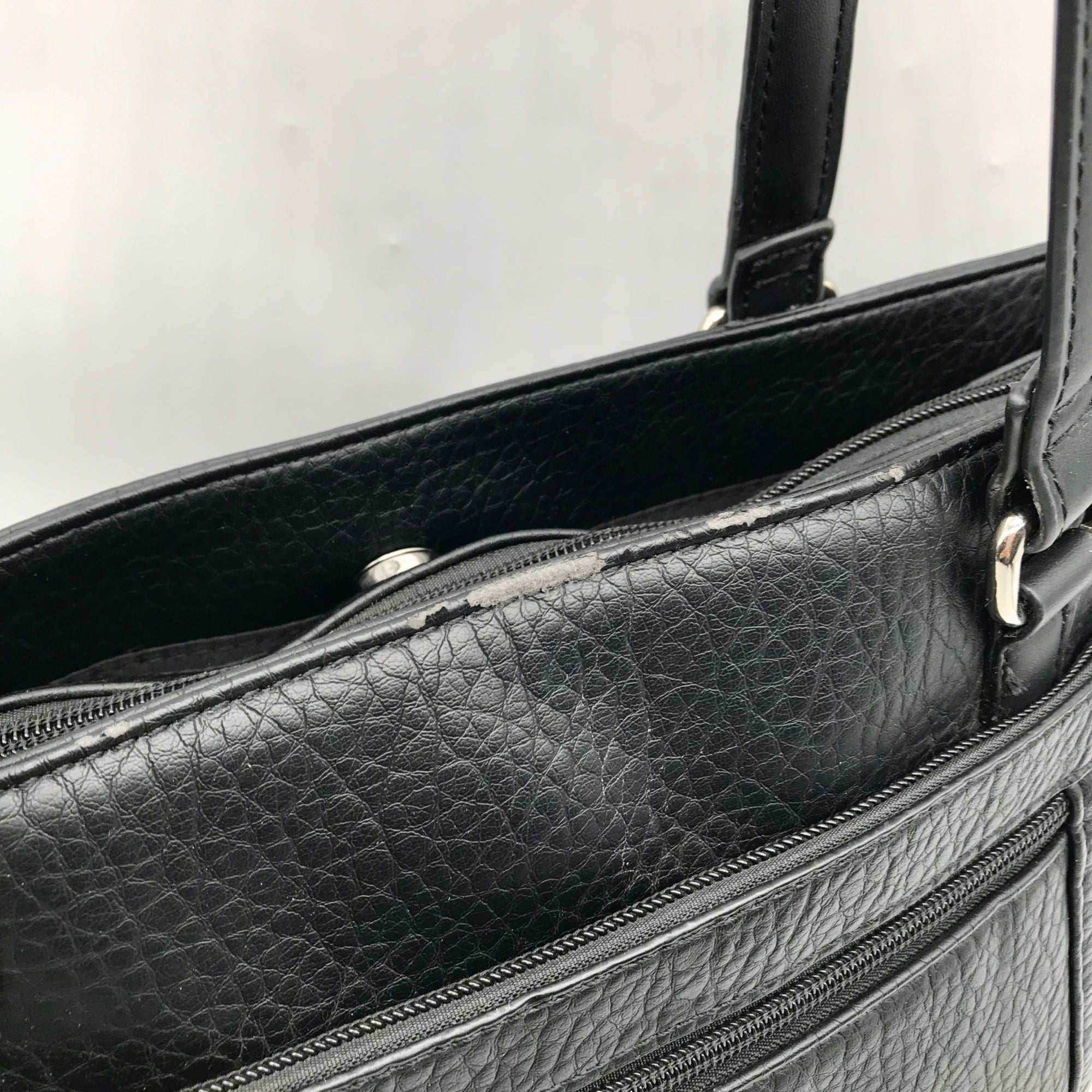 Giani Bernini Black Pebbled Tote Bag