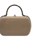 Aqua Beige Clutch Tote Bag