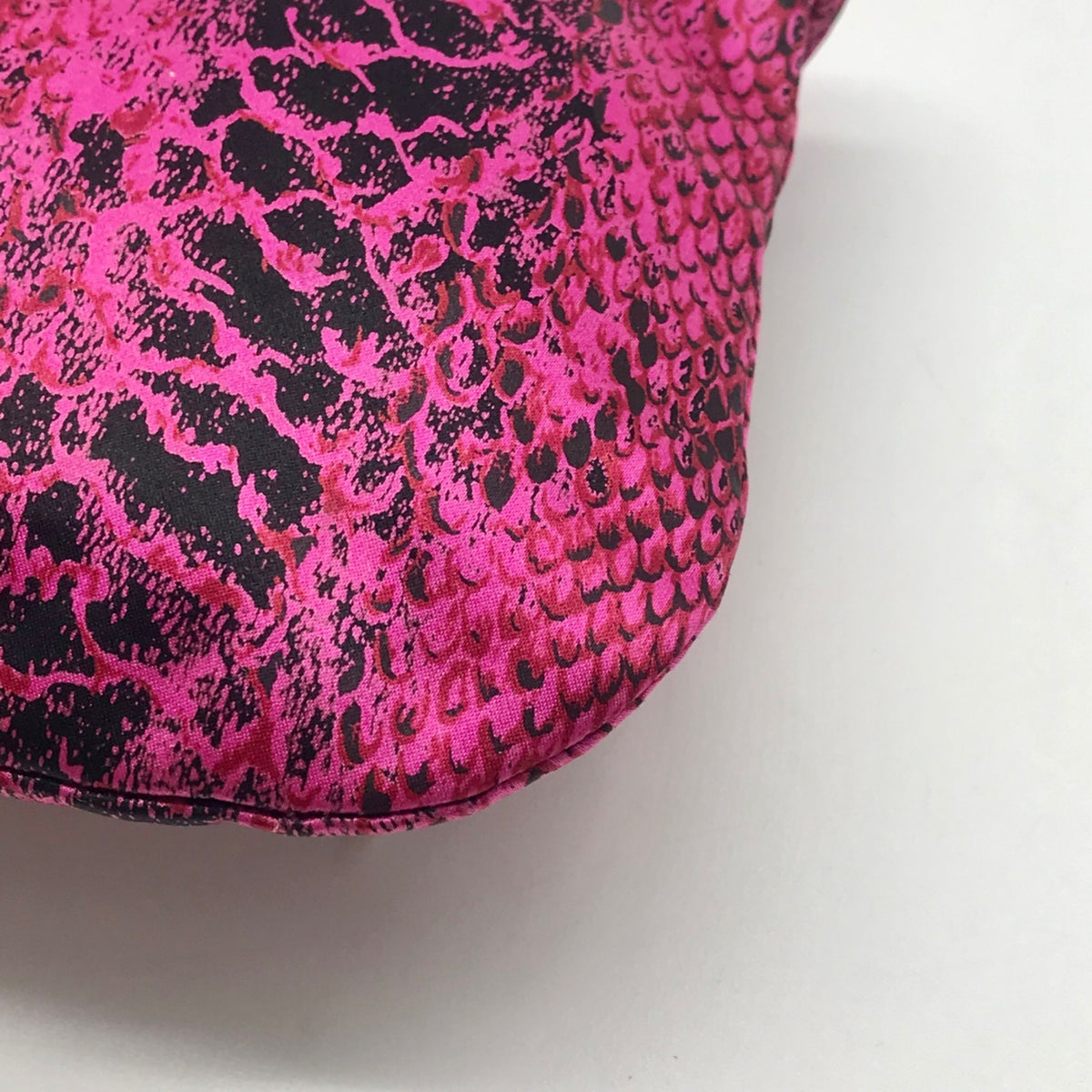 Jimmy Choo Pink Leather Python-Print Clutch