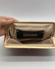 Jimmy Choo Pink Leather Python-Print Clutch