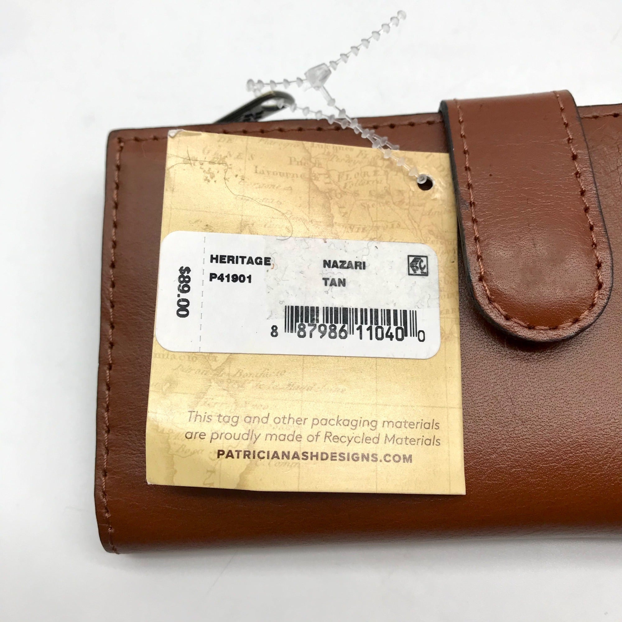 Patricia Nash Brown Leather Nazari Wallet