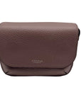 Aspinal Lavender Taupe Pebbled Leather Crossbody