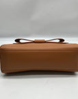 MMS Brown Leather Mini Crossbody Bag