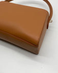 MMS Brown Leather Mini Crossbody Bag