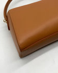 MMS Brown Leather Mini Crossbody Bag