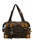 B. Makowsky Brown Leather Shoulder Bag