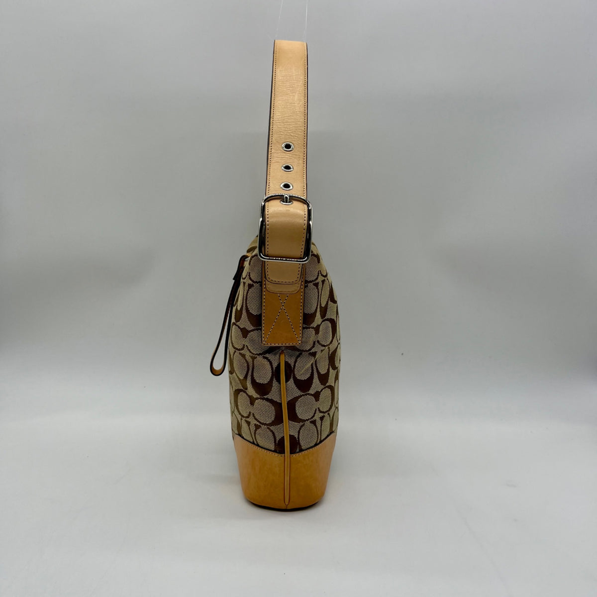 Coach Brown Signature Canvas Shoulder Bag 6347