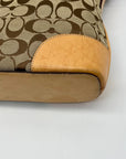 Coach Brown Signature Canvas Shoulder Bag 6347