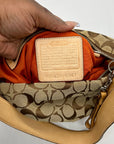 Coach Brown Signature Canvas Shoulder Bag 6347