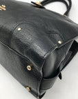 Coach Black Leather Mercer 30 Satchel Bag 37575