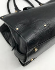 Coach Black Leather Mercer 30 Satchel Bag 37575