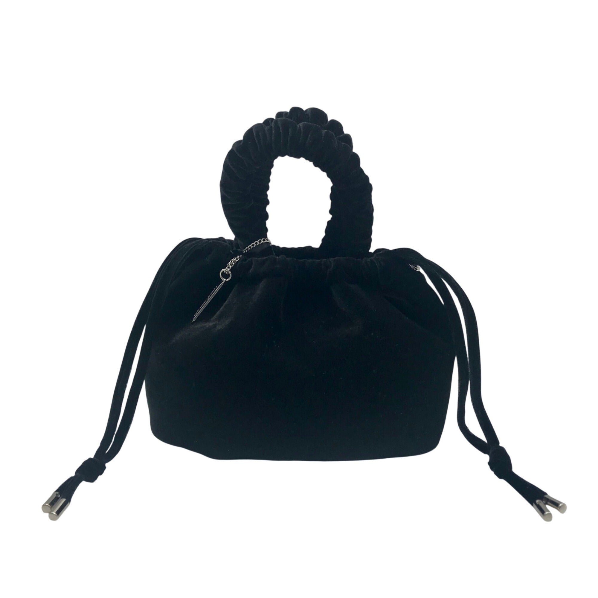 House of Harlow 1960 Black Crushed Velvet Tote Bag