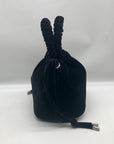 House of Harlow 1960 Black Crushed Velvet Tote Bag
