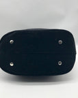 House of Harlow 1960 Black Crushed Velvet Tote Bag