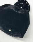 House of Harlow 1960 Black Crushed Velvet Tote Bag