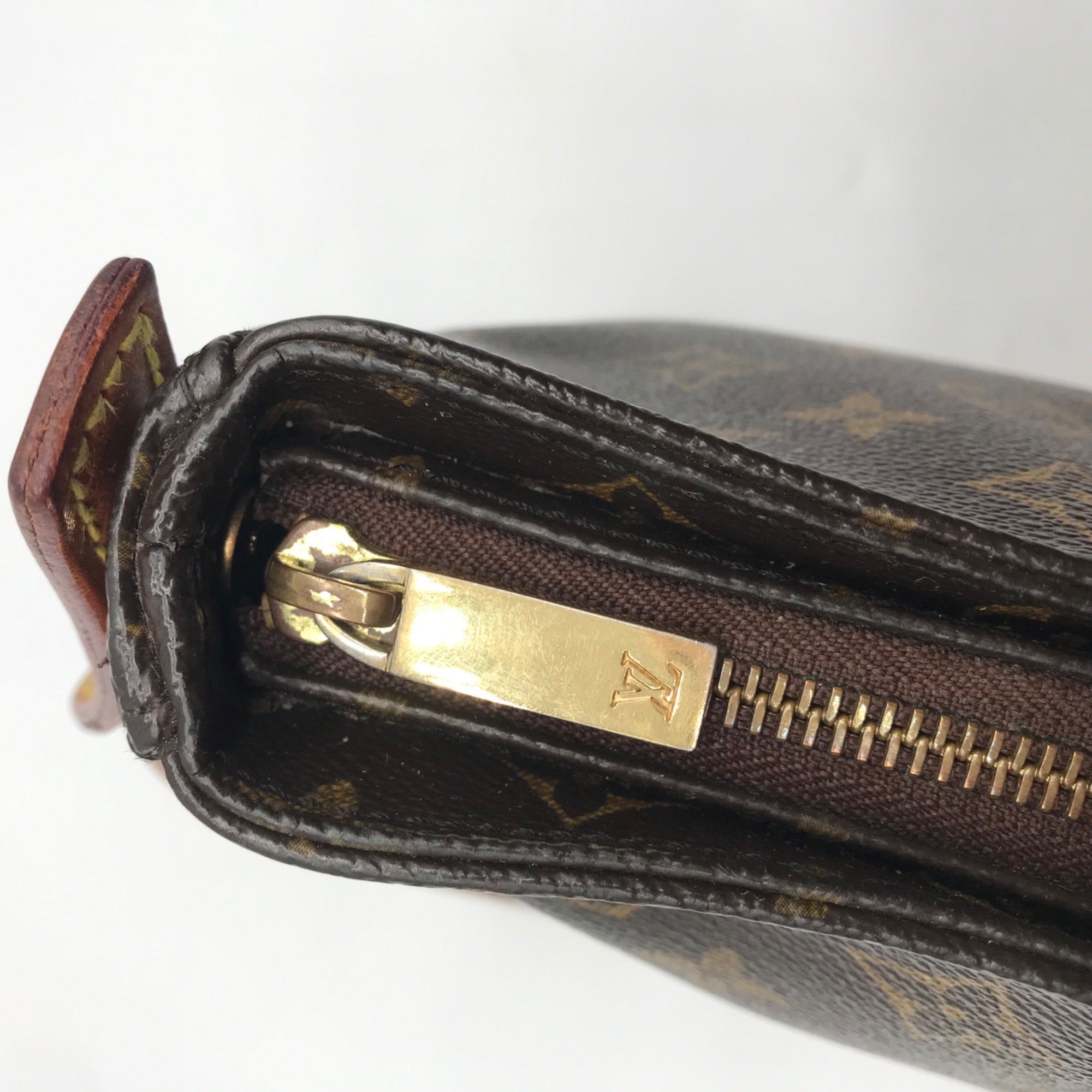 Louis Vuitton Dark Brown Monogram Canvas Looping MM Shoulder Bag