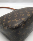 Louis Vuitton Dark Brown Monogram Canvas Looping MM Shoulder Bag