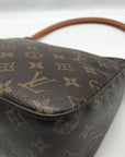 Louis Vuitton Dark Brown Monogram Canvas Looping MM Shoulder Bag