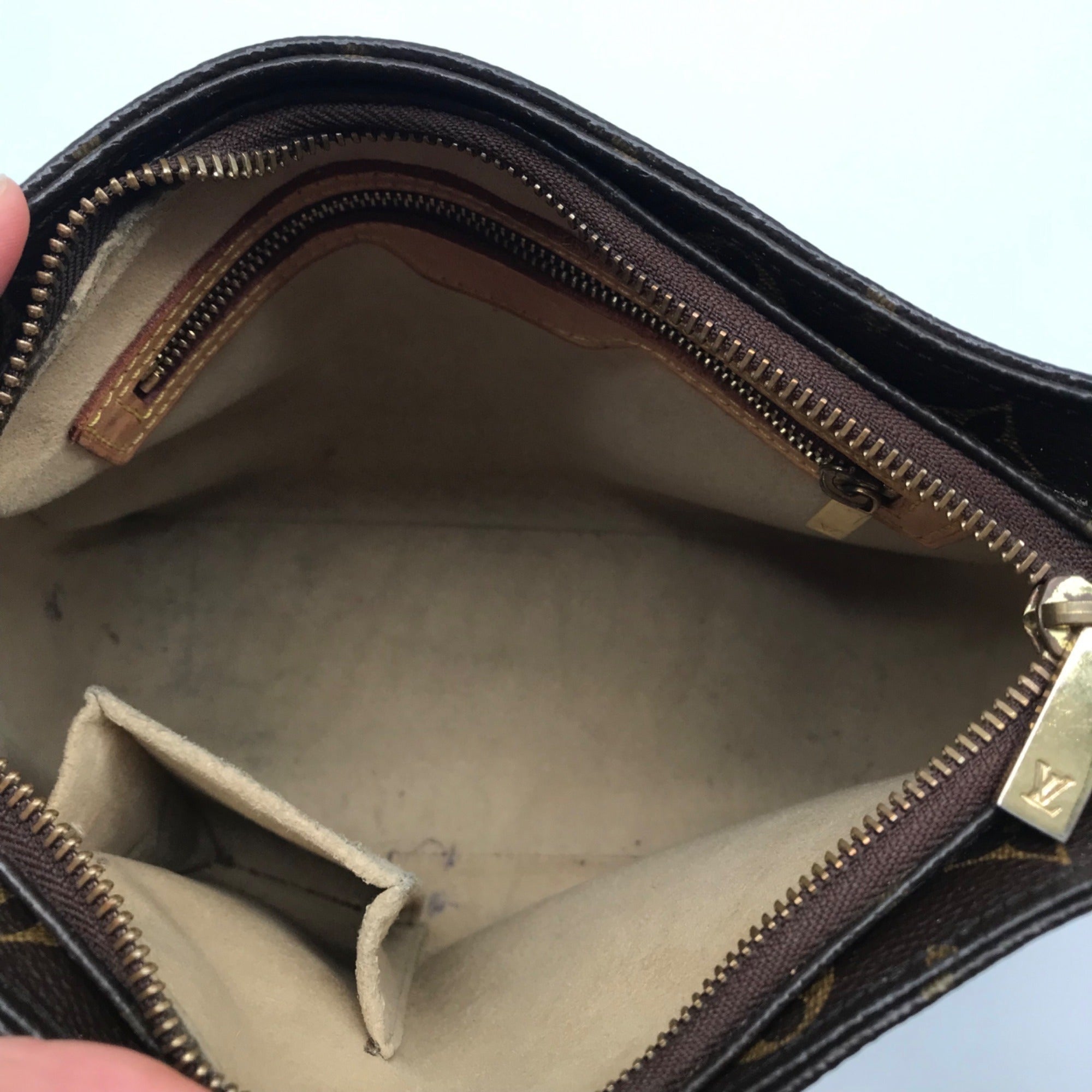 Louis Vuitton Dark Brown Monogram Canvas Looping MM Shoulder Bag