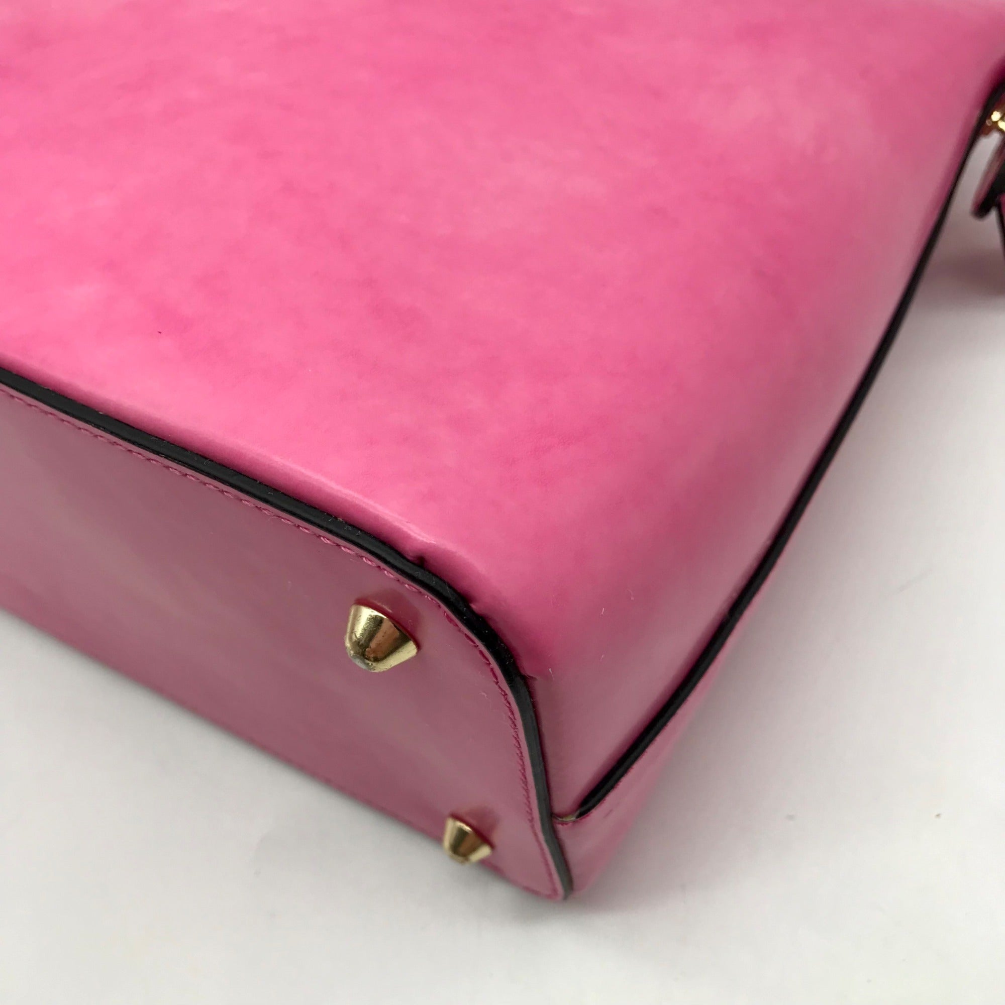 Pratesi Firenze Azalea Pink Versilia Italian Leather Satchel Bag