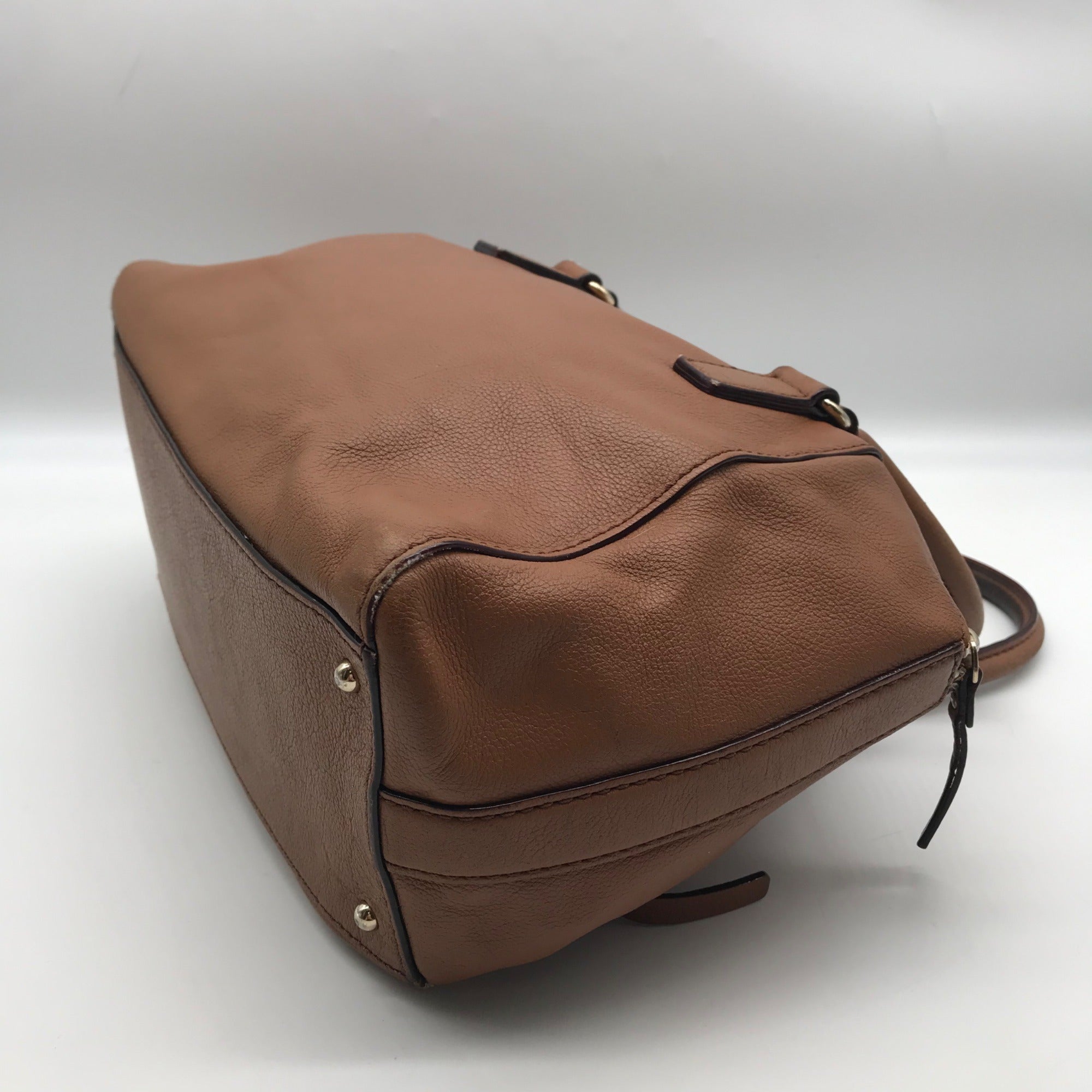 Kate Spade Cognac Leather Catalina Baxter Street Tote