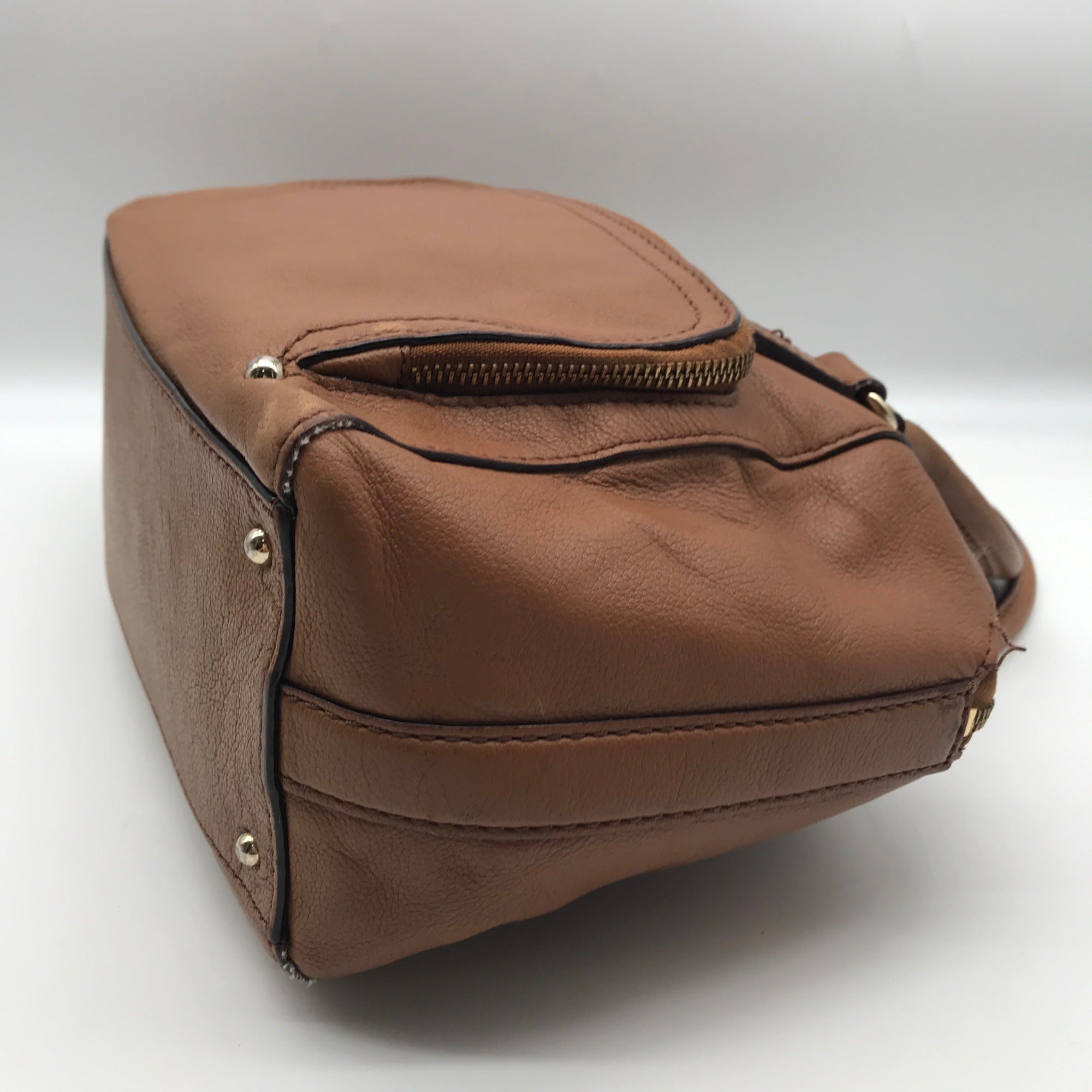 Kate Spade Cognac Leather Catalina Baxter Street Tote