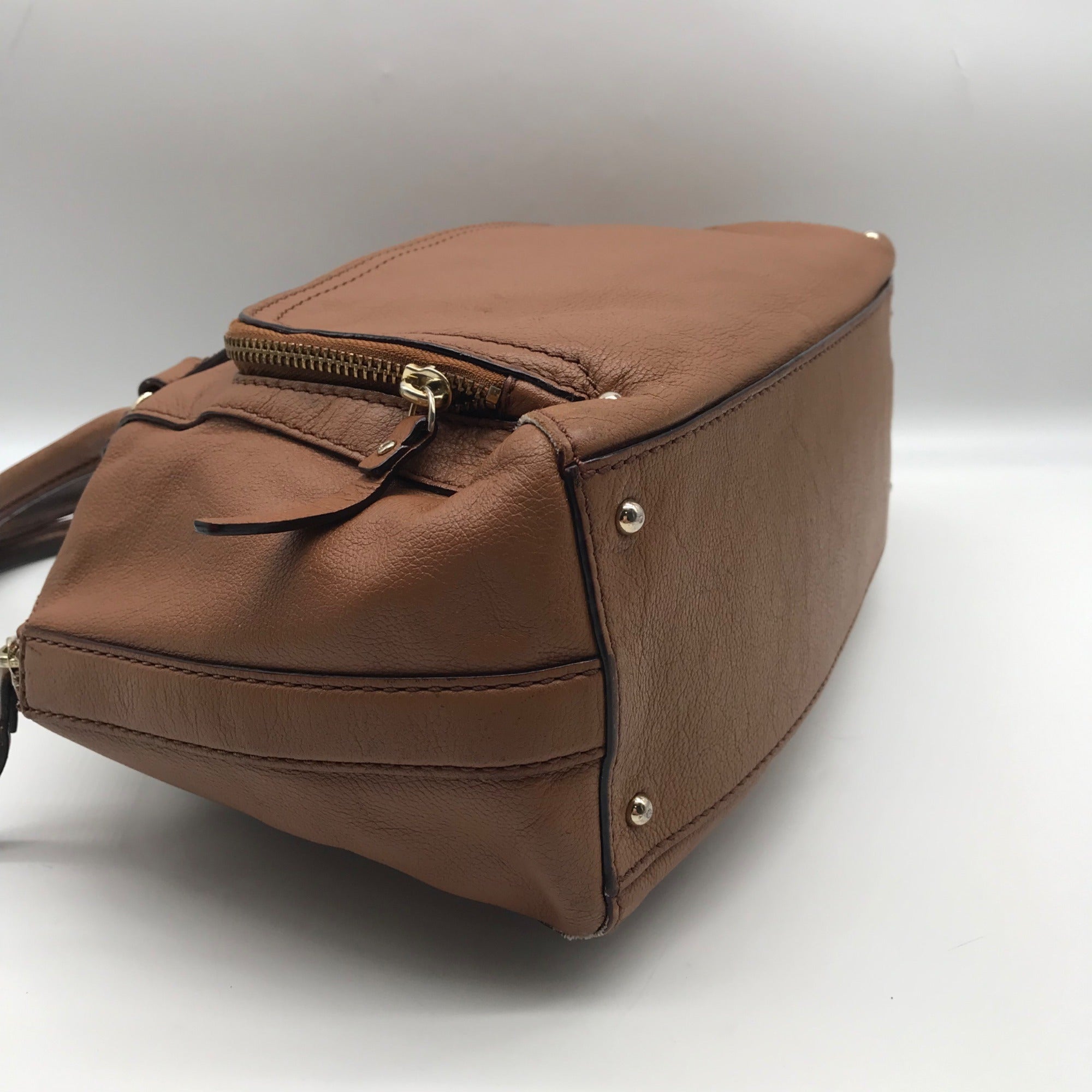 Kate Spade Cognac Leather Catalina Baxter Street Tote