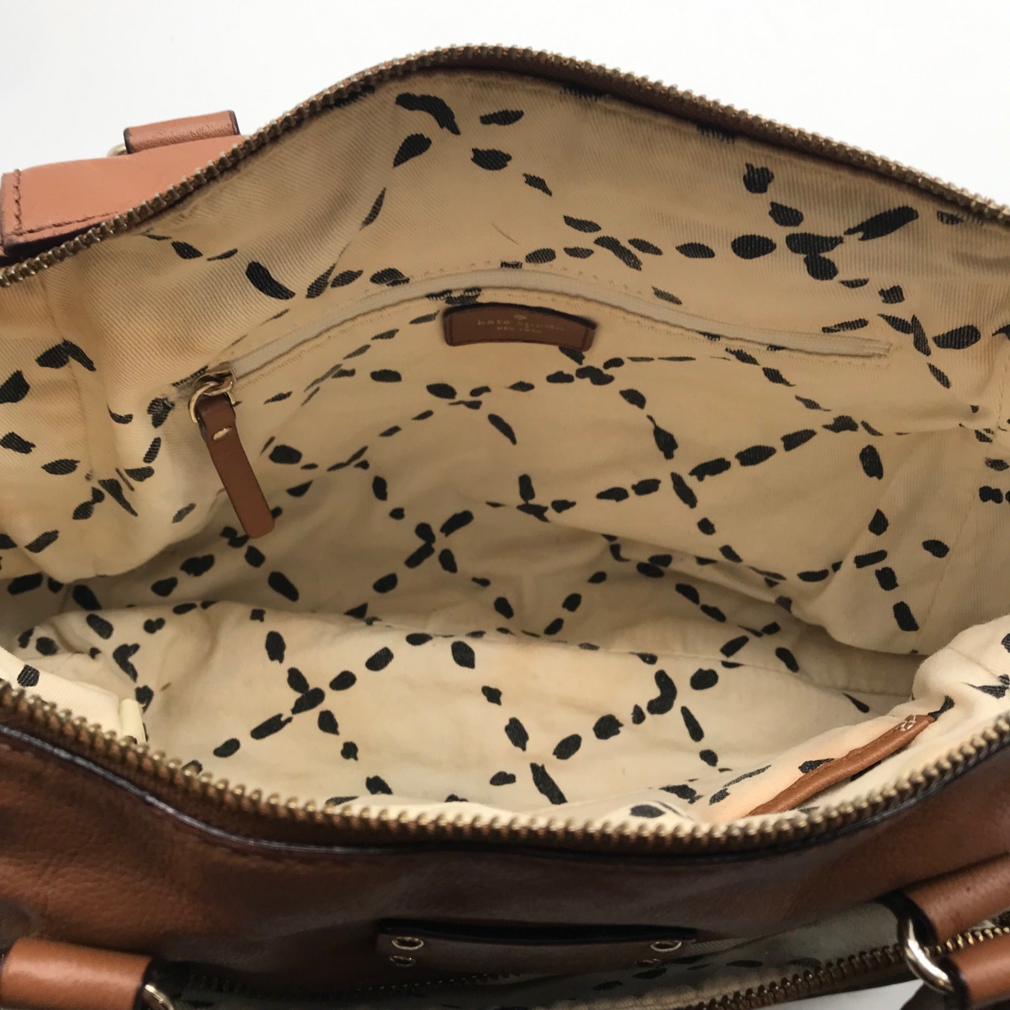 Kate Spade Cognac Leather Catalina Baxter Street Tote