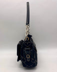 Brighton Black Fabric Heart Embroidery Shoulder Bag