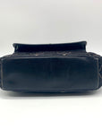 Brighton Black Fabric Heart Embroidery Shoulder Bag