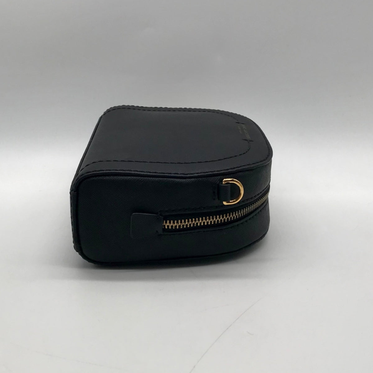 Marc Jacobs Sleek Black Saffiano Leather Dome Crossbody Bag