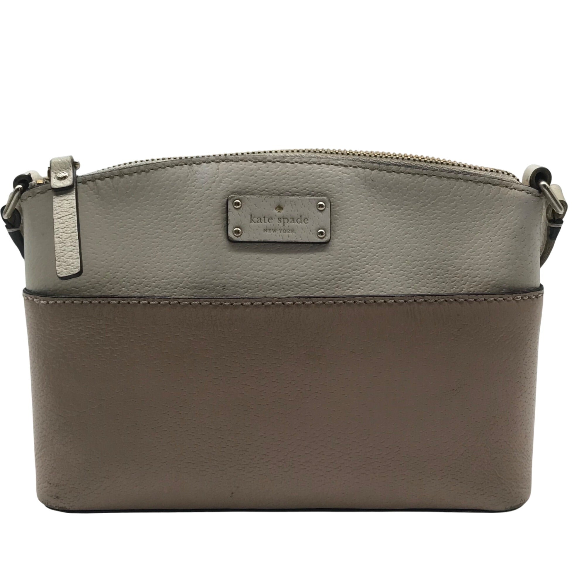 Kate Spade Mauve &amp; Ivory Pebbled Leather Grove Street Millie Crossbody Bag