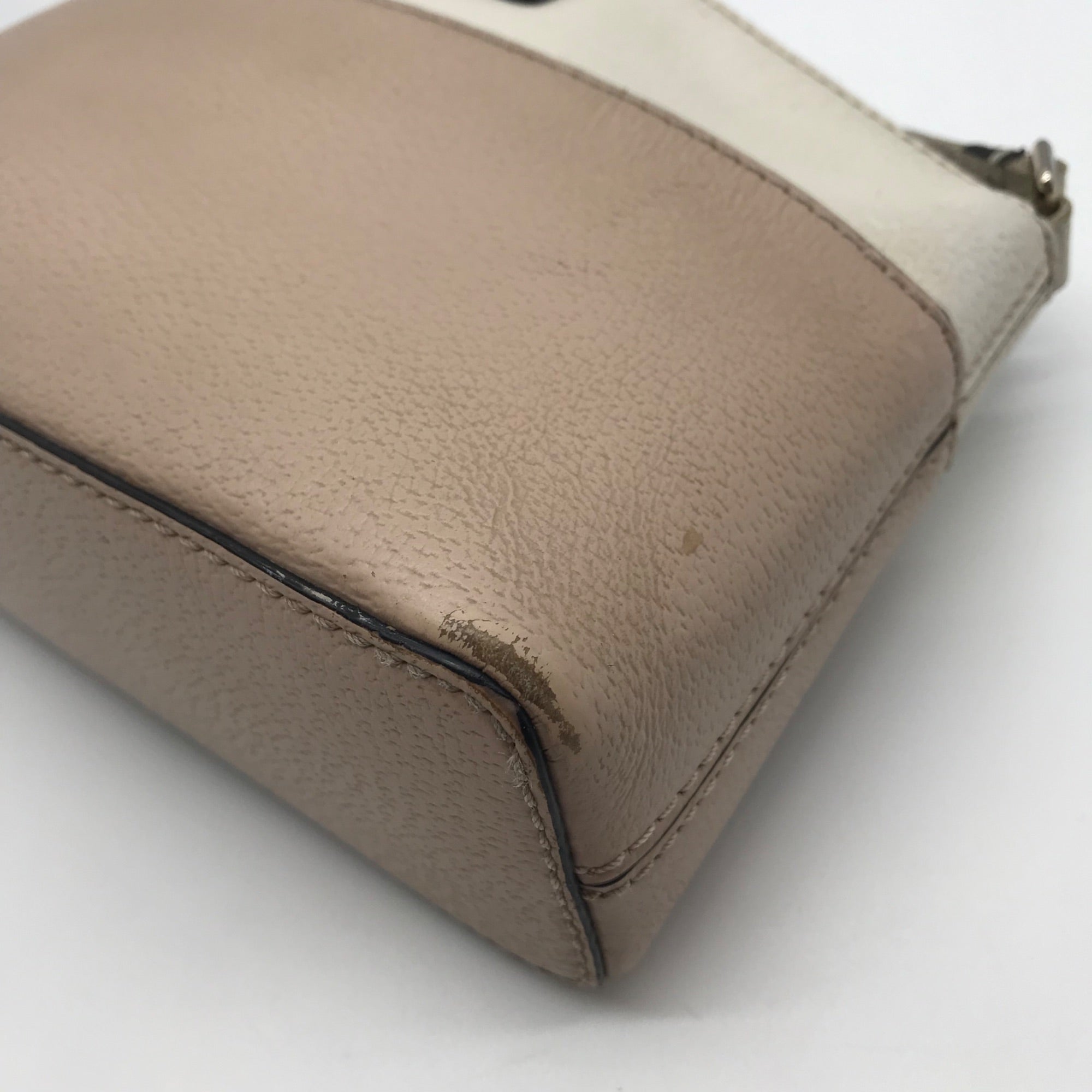 Kate Spade Mauve &amp; Ivory Pebbled Leather Grove Street Millie Crossbody Bag