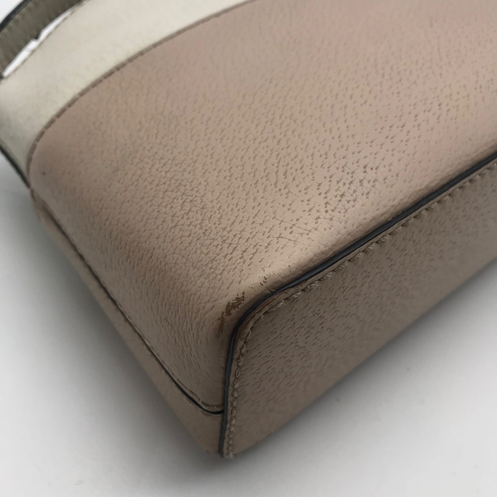Kate Spade Mauve &amp; Ivory Pebbled Leather Grove Street Millie Crossbody Bag