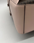 Michael Kors Brown & Pink Monogram Coated Canvas Jaycee Backpack