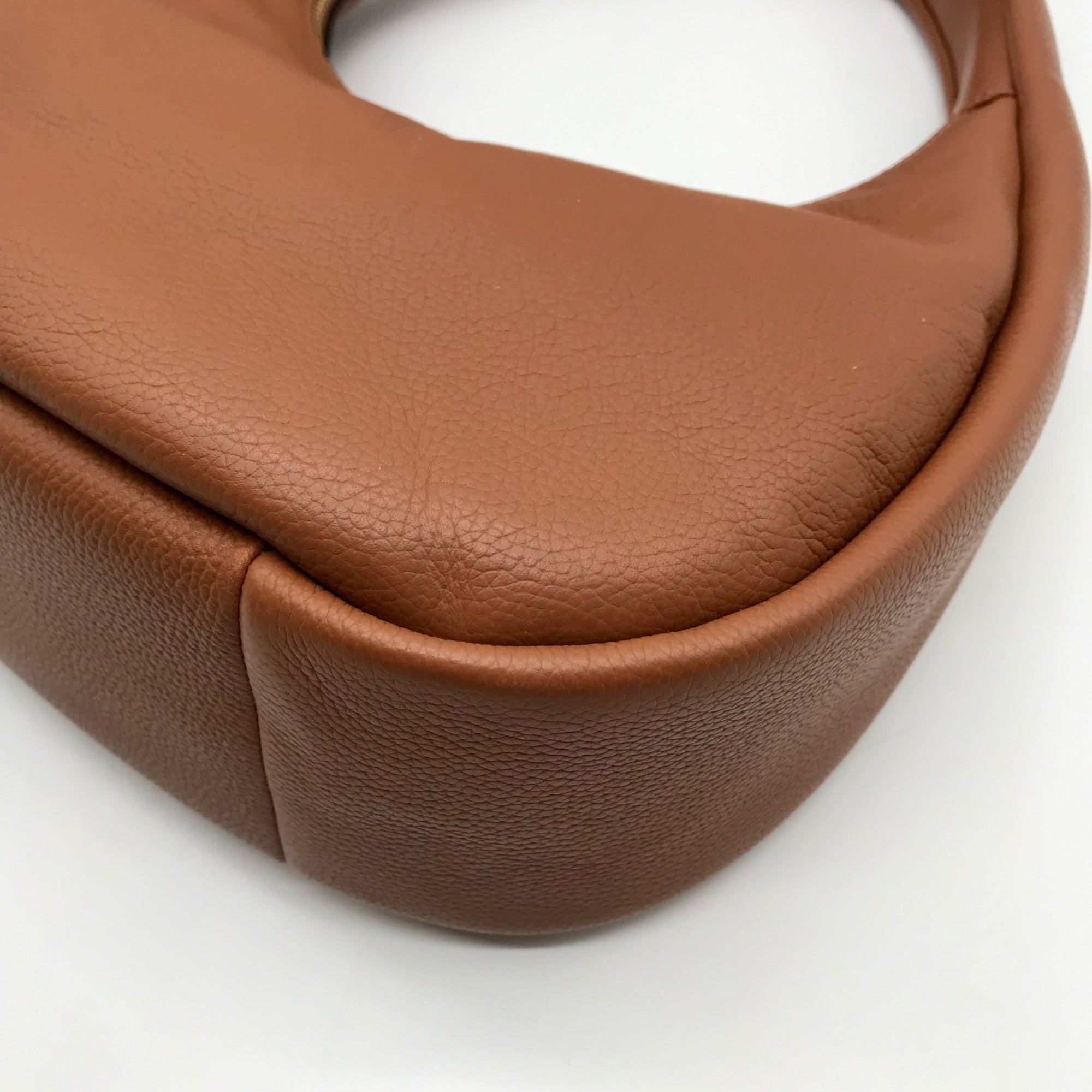 Kate Spade Brown Pebbled Leather Kayla Crescent Shoulder Bag