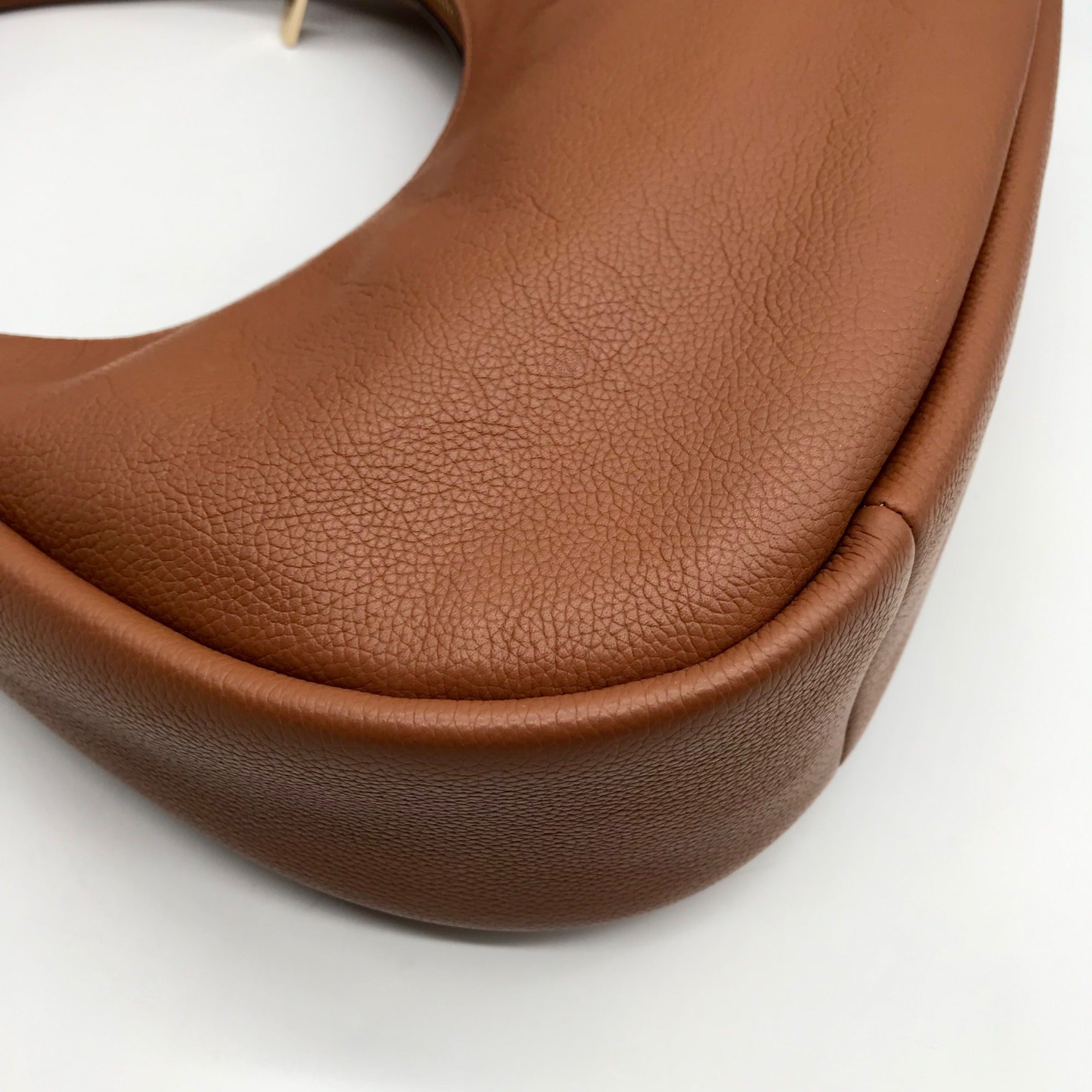 Kate Spade Brown Pebbled Leather Kayla Crescent Shoulder Bag
