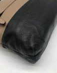 Brighton Brown & Black Leather Color-block Shoulder Bag