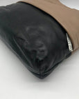 Brighton Brown & Black Leather Color-block Shoulder Bag