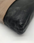 Brighton Brown & Black Leather Color-block Shoulder Bag