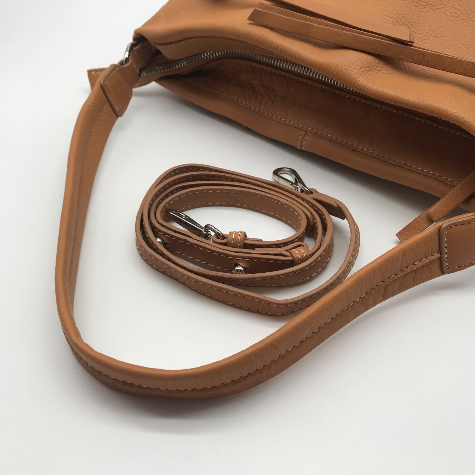 Unbranded Tan Leather Hobo Crossbody