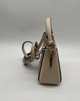 Kate Spade Dark Beige Spade Flower PVC Mini Top Handle Crossbody