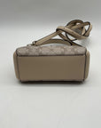 Kate Spade Dark Beige Spade Flower PVC Mini Top Handle Crossbody