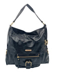 Michael Kors Black Patent Leather Austin Slouchy Bag