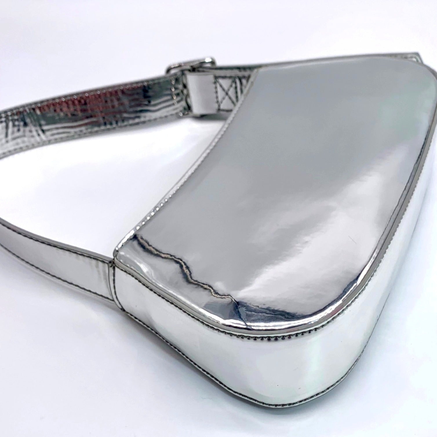 Aqua Silver Metallic Mini Handbag - NWT