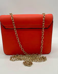 Unbranded Burnt Orange Faux Leather Crossbody Bag