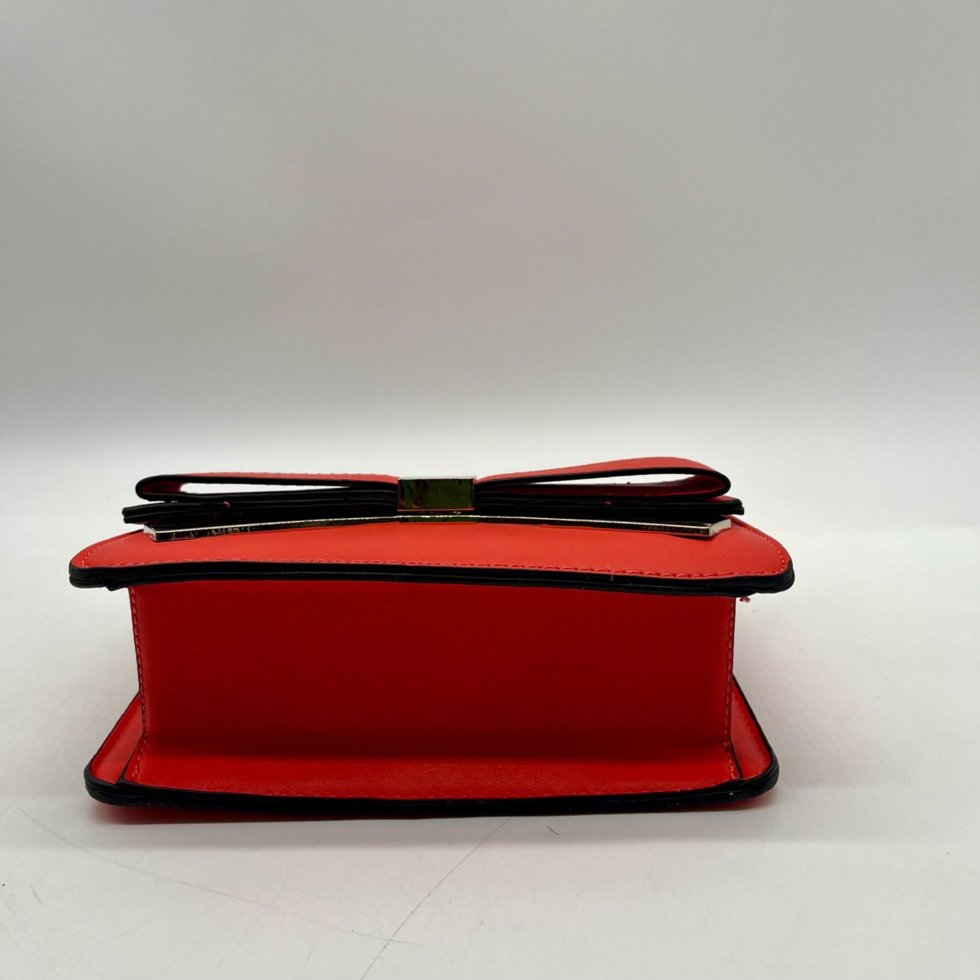 Unbranded Burnt Orange Faux Leather Crossbody Bag
