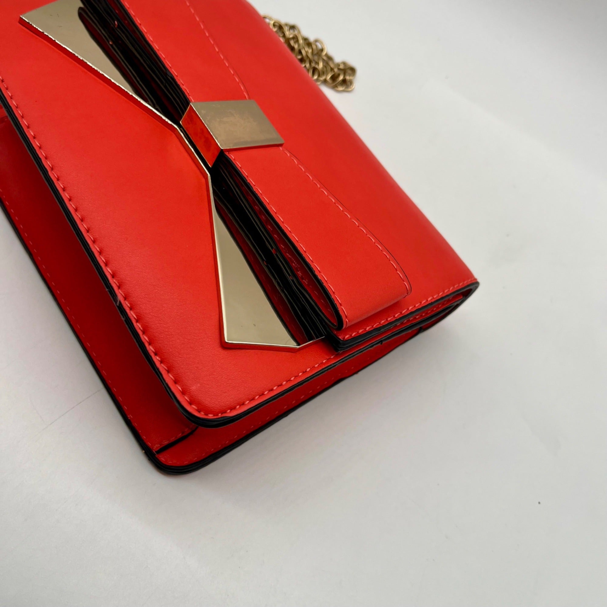 Unbranded Burnt Orange Faux Leather Crossbody Bag